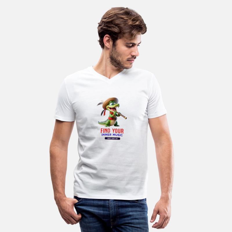 crocodile playing the flute