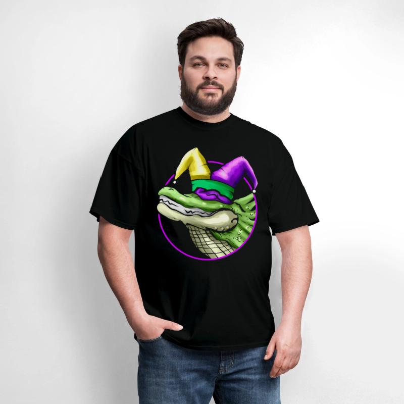 Crocodile with Jester Hat for Mardi Gras