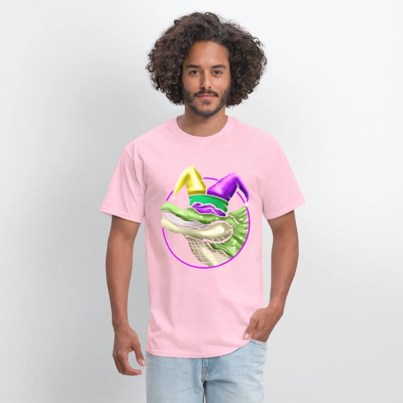 Crocodile with Jester Hat for Mardi Gras