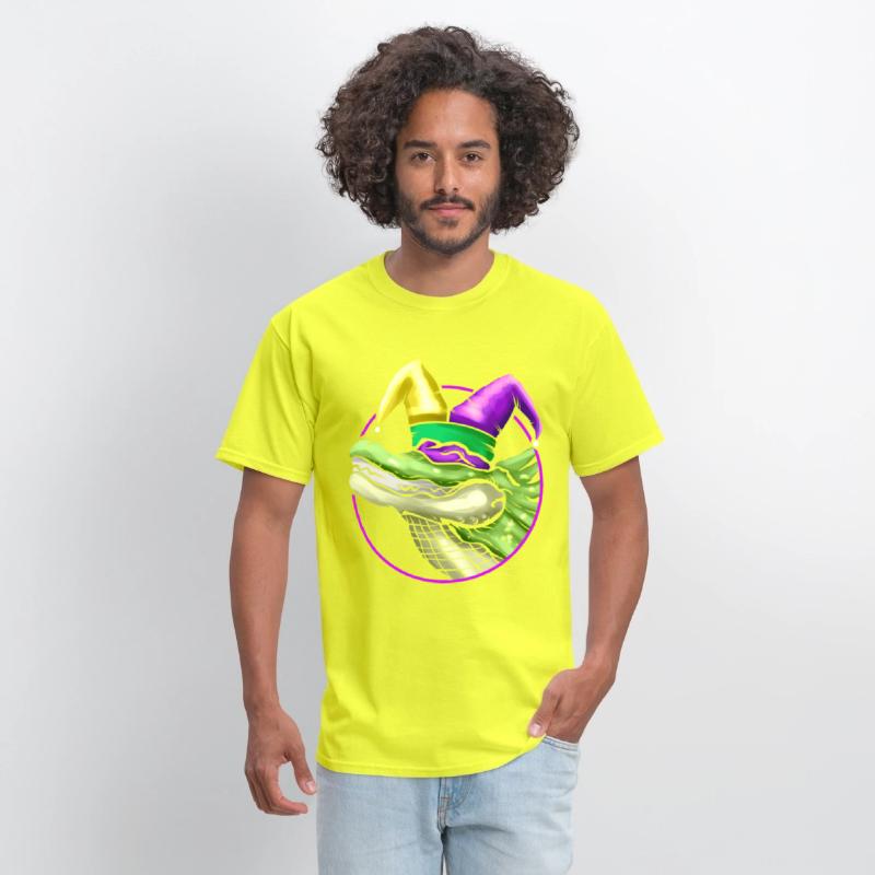 Crocodile with Jester Hat for Mardi Gras