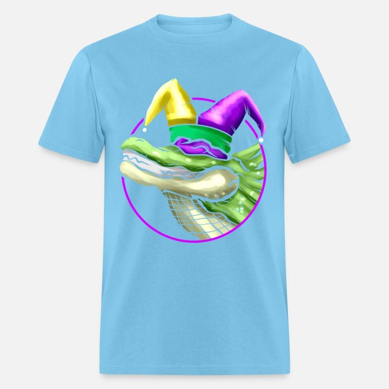 Crocodile with Jester Hat for Mardi Gras