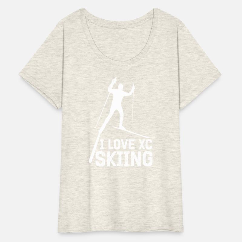 Cross Skiing I Love XC Skiing Lover Sports