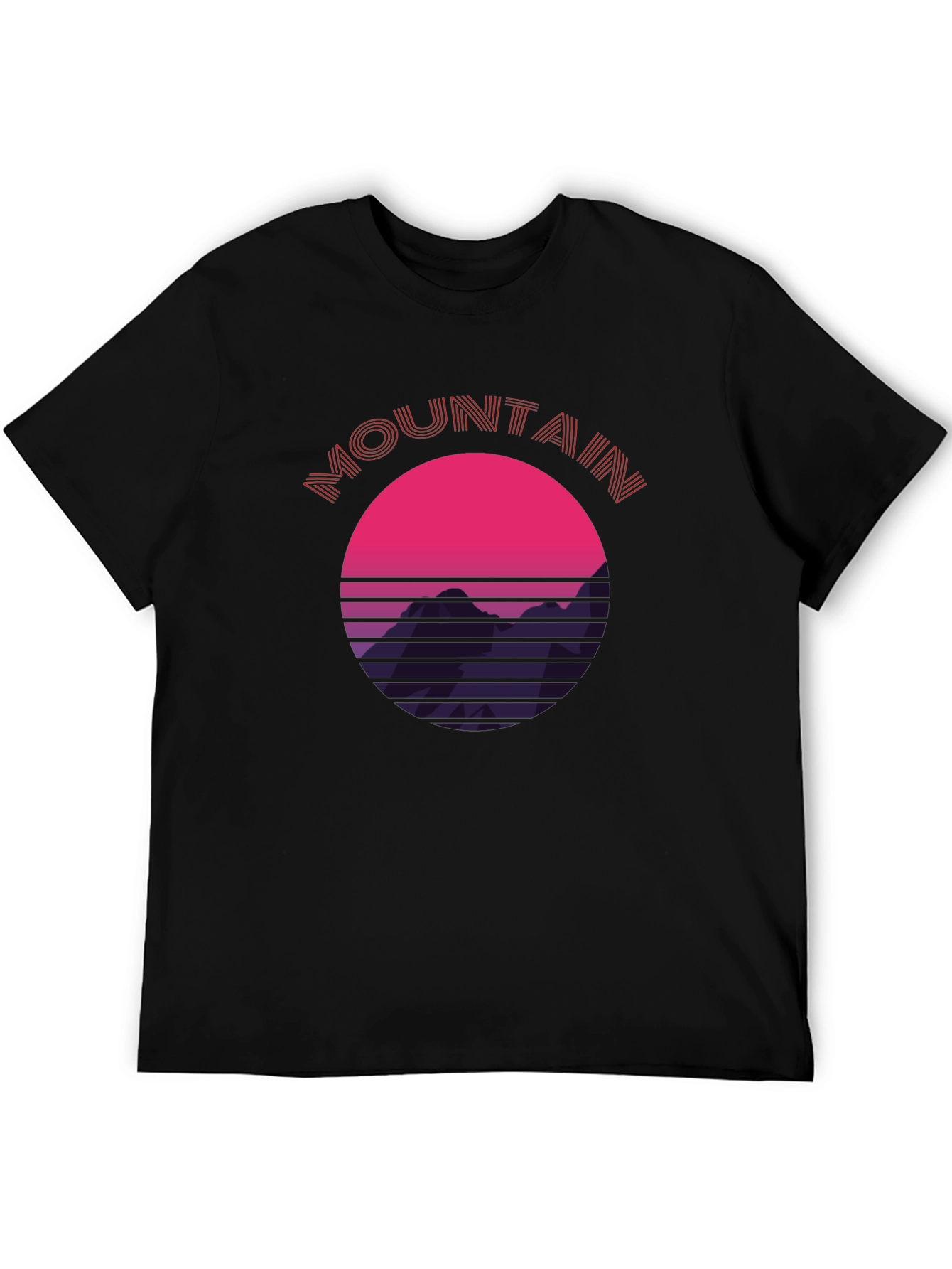 Retro Mountain Sunset T-Shirt