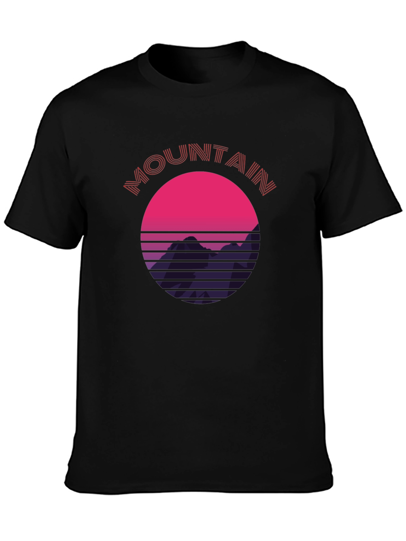 Retro Mountain Sunset T-Shirt