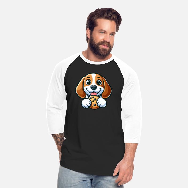 Cute beagle dog sweet cookies dessert