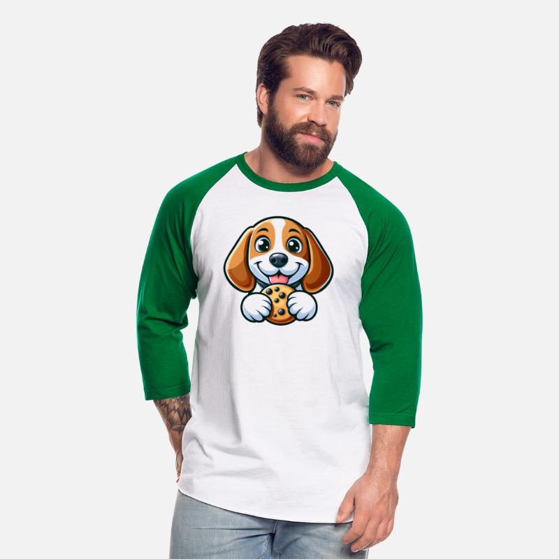 Cute beagle dog sweet cookies dessert