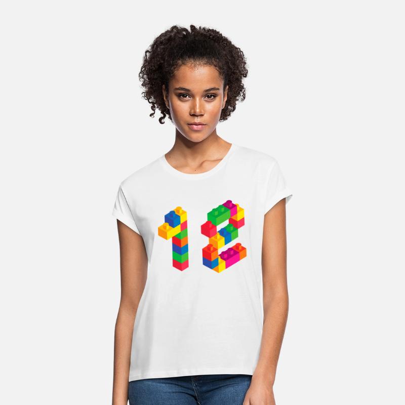 Cute Block Building 12nd Birthday Gift 12 Year