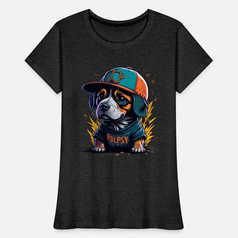 Cute Border Collie Puppy Wearing Baseball Hat