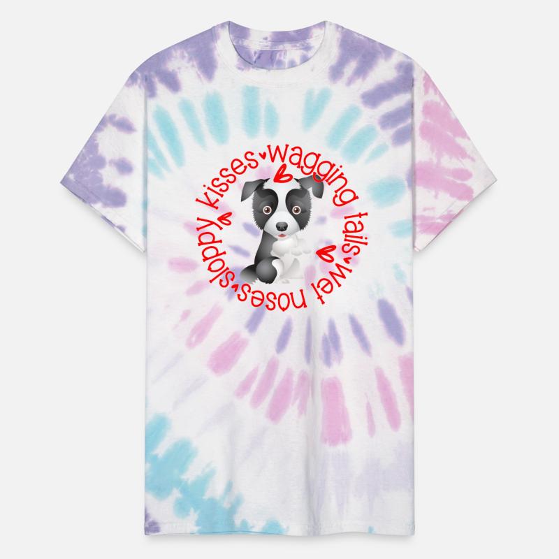 Cute Border Collie, sloppy kisses