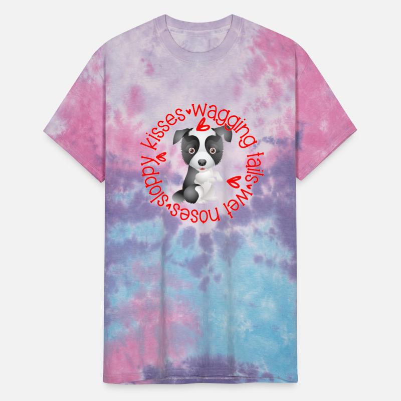 Cute Border Collie, sloppy kisses
