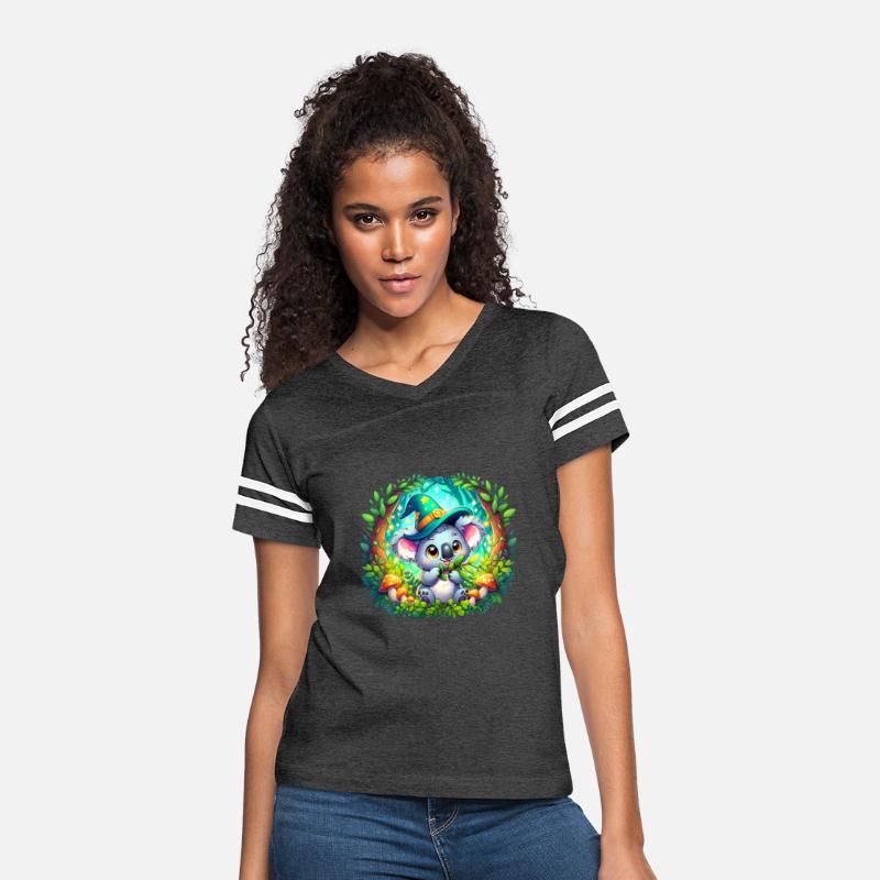 Cute Cartoon Koala T-Shirt - Whimsical Eucalyptus