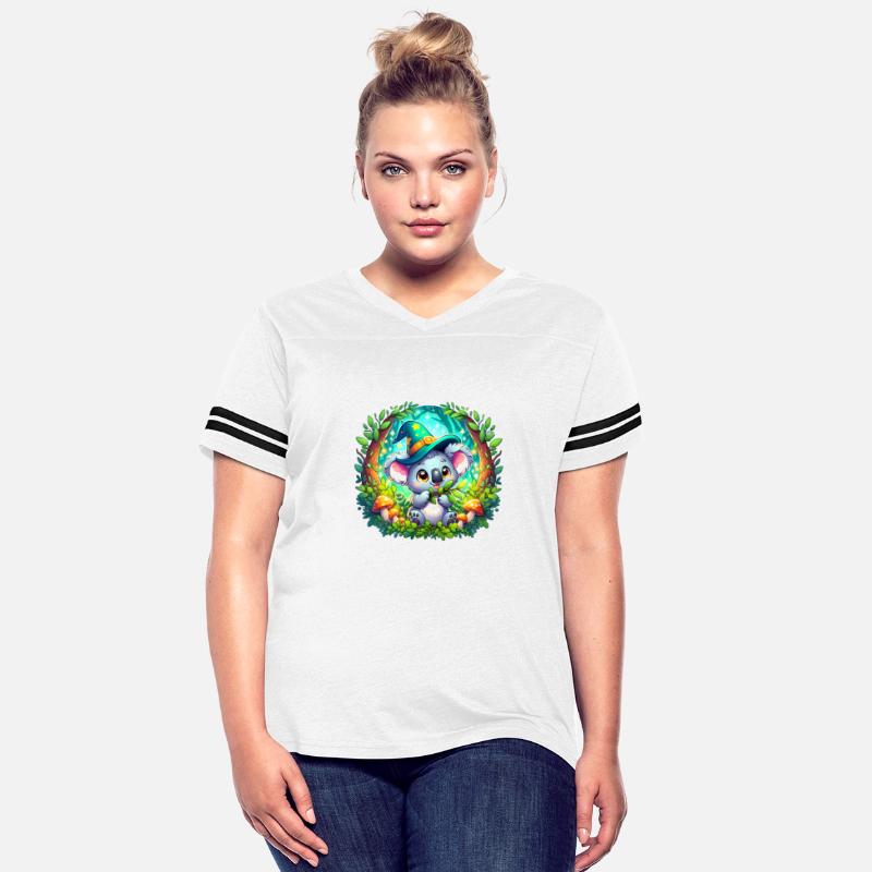 Cute Cartoon Koala T-Shirt - Whimsical Eucalyptus