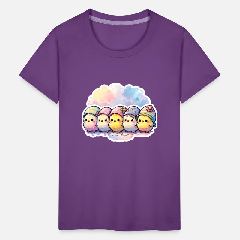 Cute Group of Chicks With Easter Egg