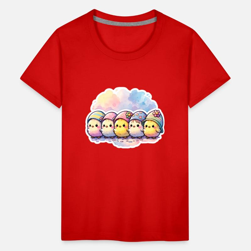 Cute Group of Chicks With Easter Egg