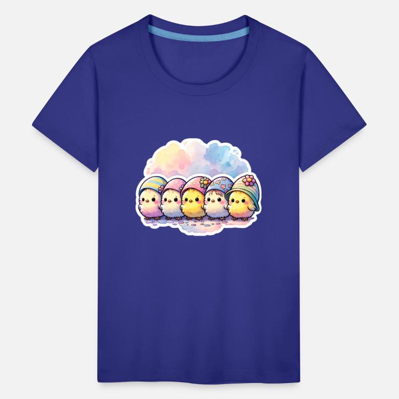 Cute Group of Chicks With Easter Egg