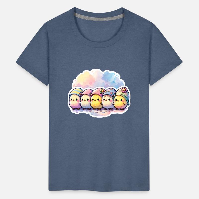 Cute Group of Chicks With Easter Egg
