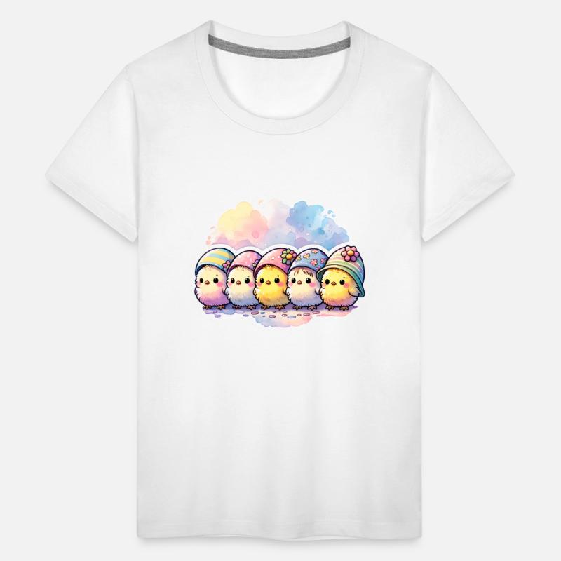 Cute Group of Chicks With Easter Egg