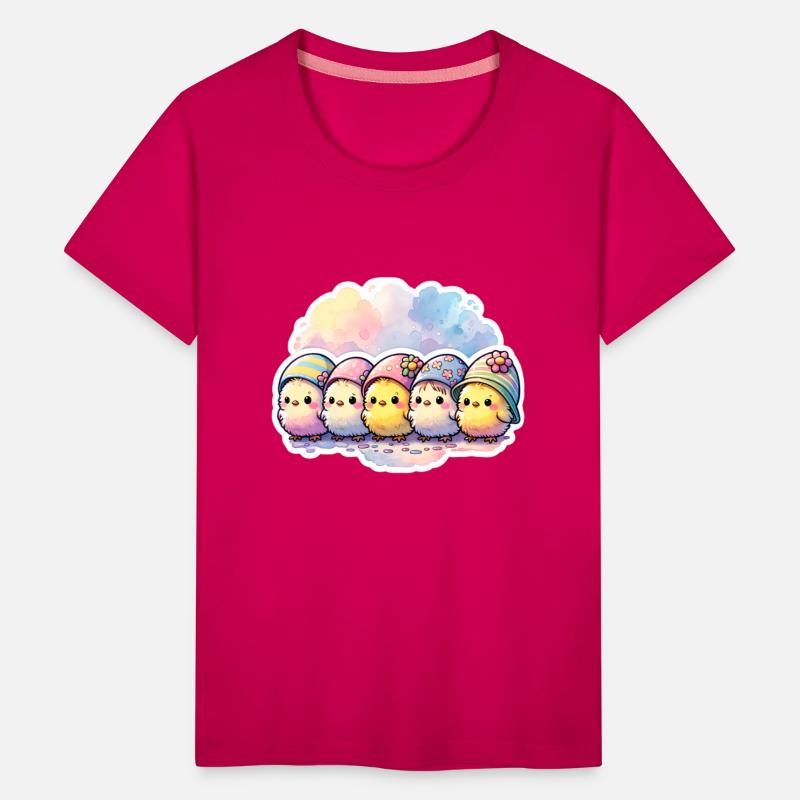 Cute Group of Chicks With Easter Egg