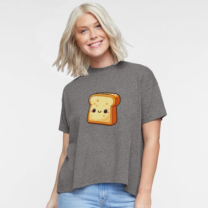 Cute Smiling Slice of Bread