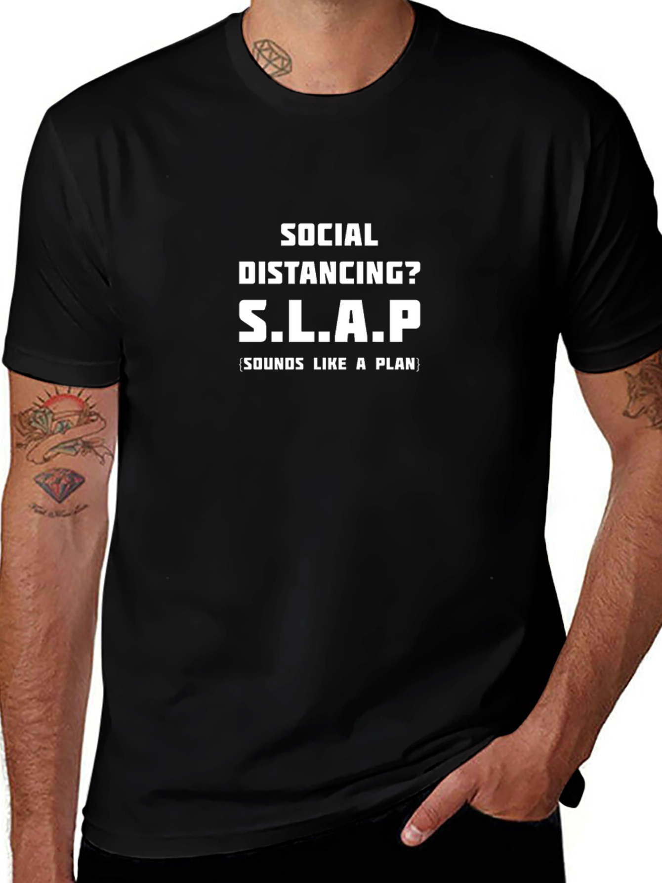 Social Distancing S.L.A.P. Graphic T-Shirt