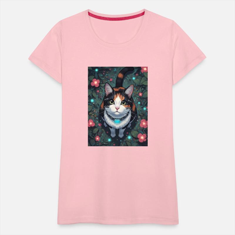 Cyber Cat Bloom | Floral Cybernetic Feline