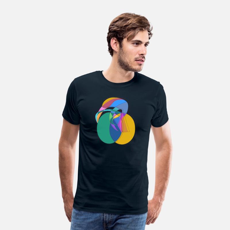 cyclist aura abstract circle geometric drawing
