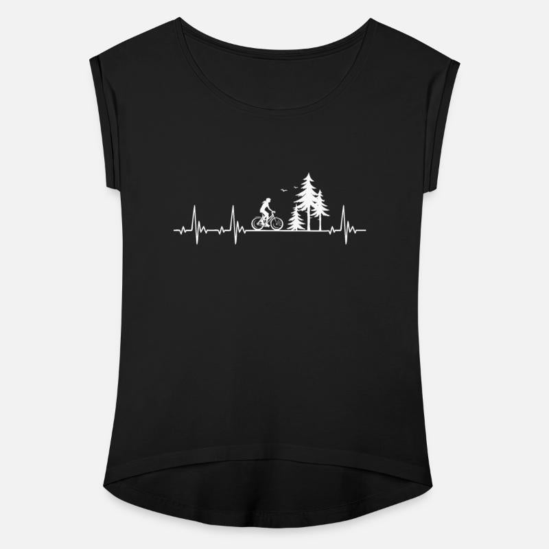 Cyclist heartbeat bike and forest gift