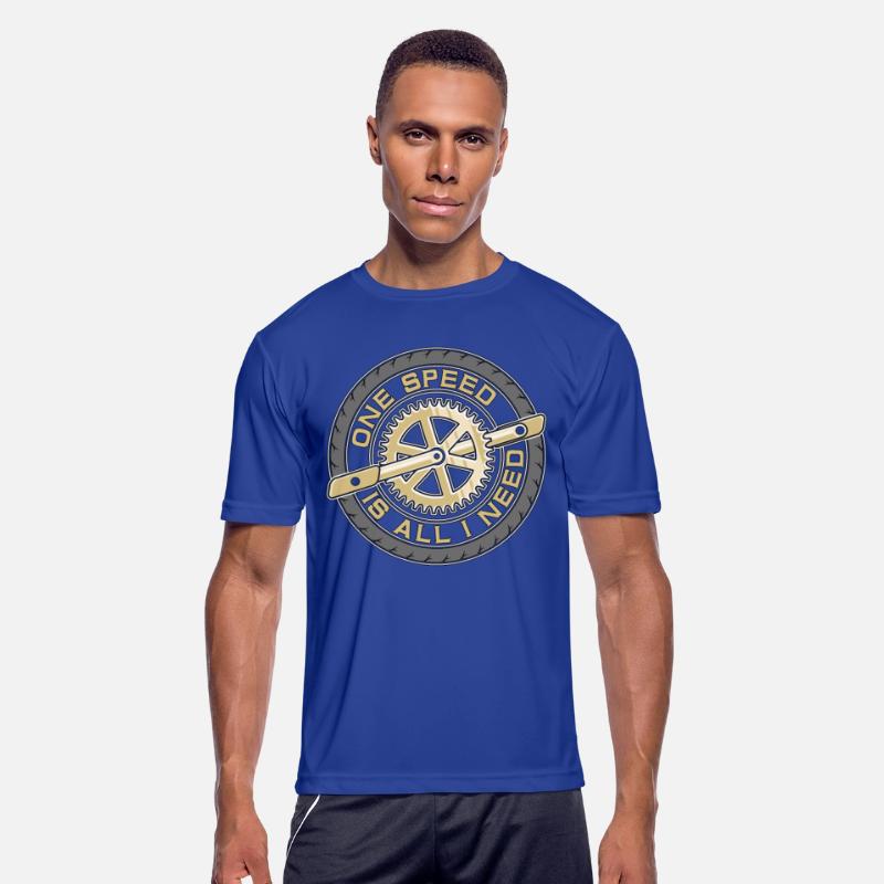 Cyclist One Speed Is All I Need Mountain Biking