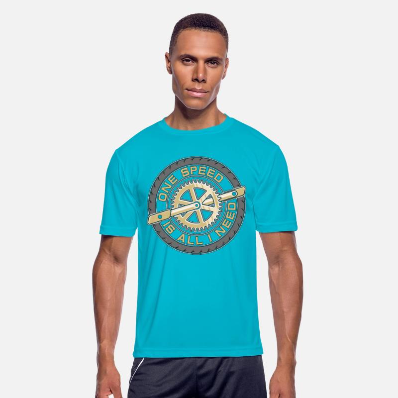 Cyclist One Speed Is All I Need Mountain Biking
