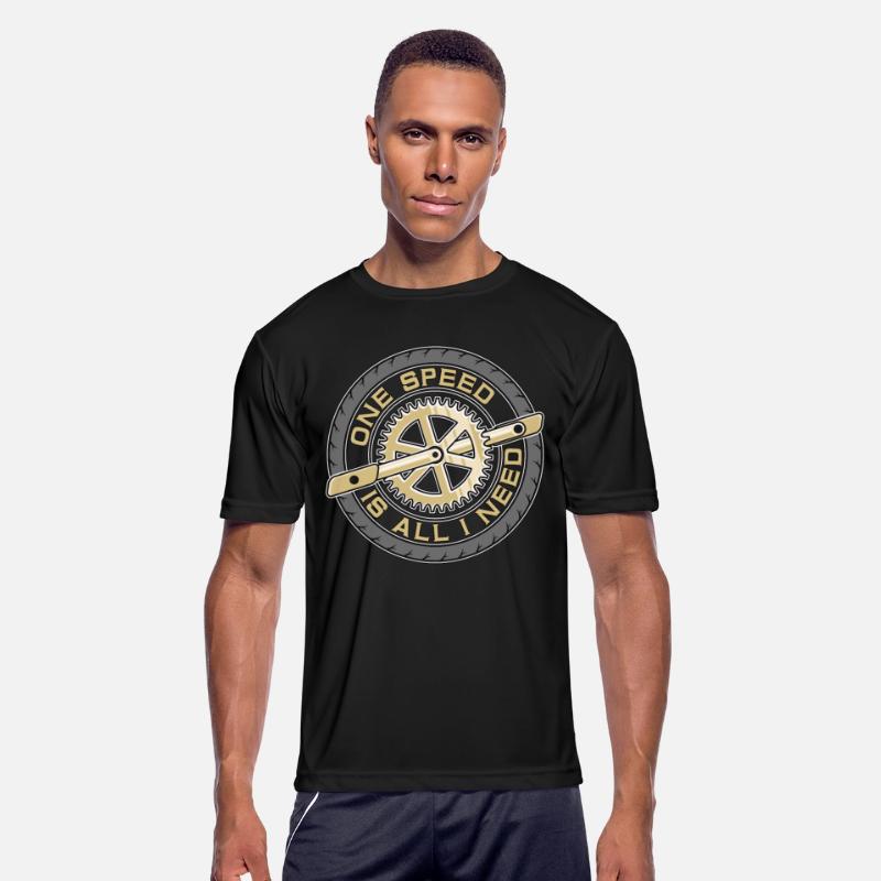 Cyclist One Speed Is All I Need Mountain Biking