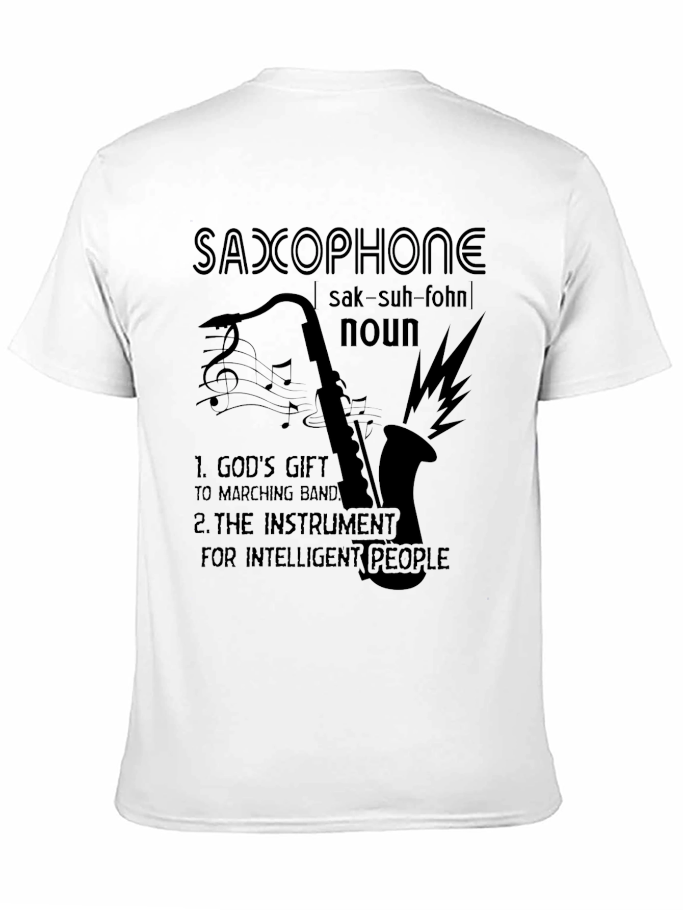 Saxophone Definition Graphic Tee - Musicians Humor