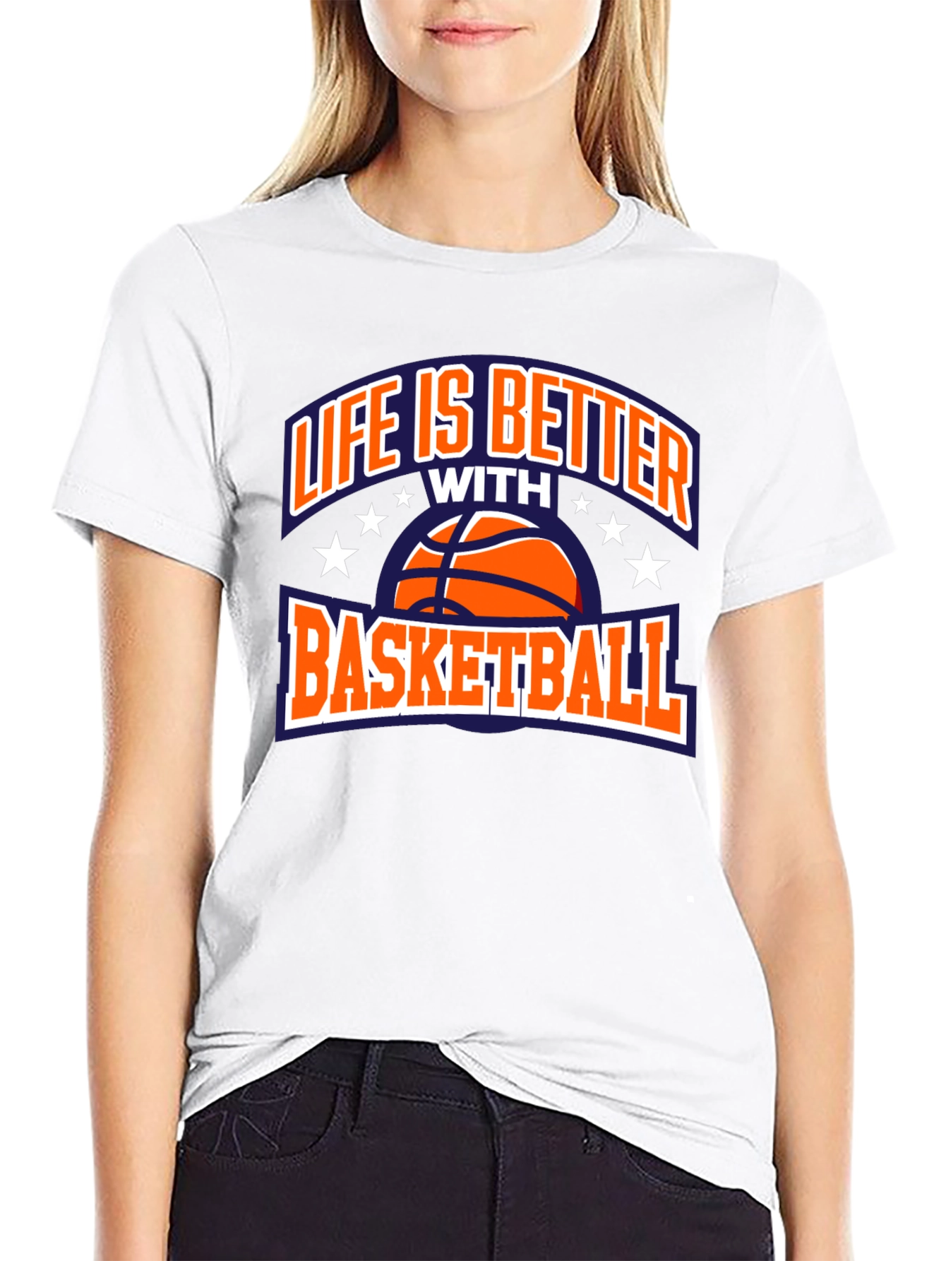 Life is Better with Basketball Black T-Shirt