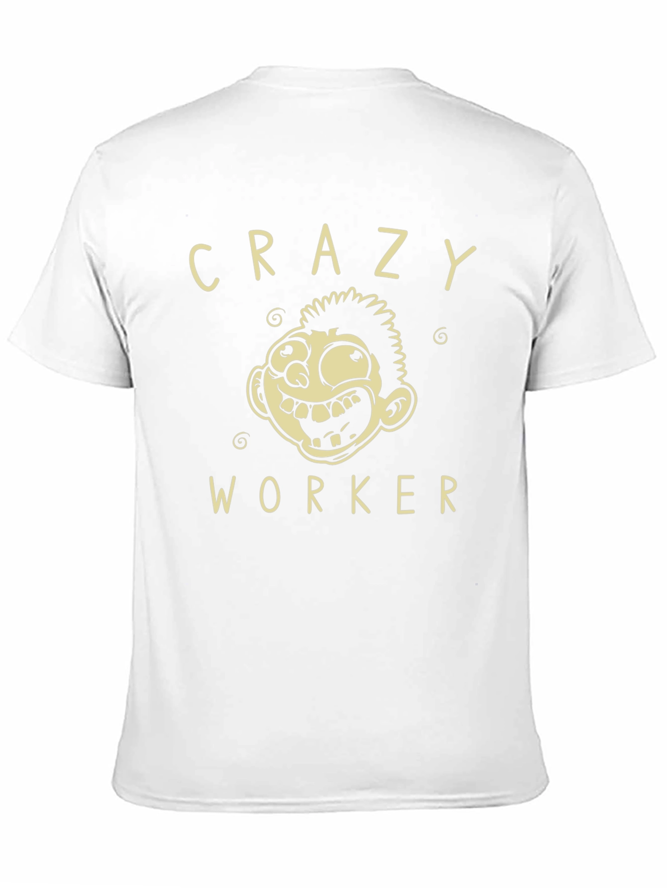 Crazy Worker Graphic Tee - Black