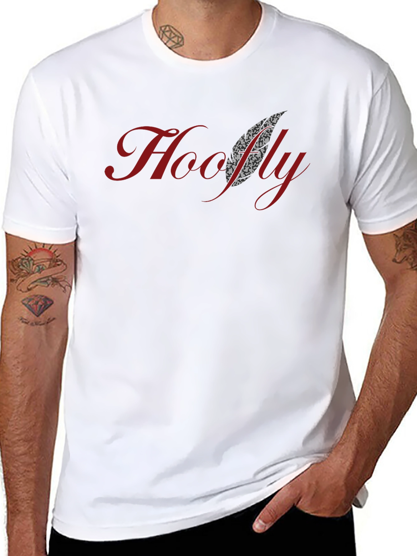 Hoofly Graphic Tee - Stylish Black T-Shirt