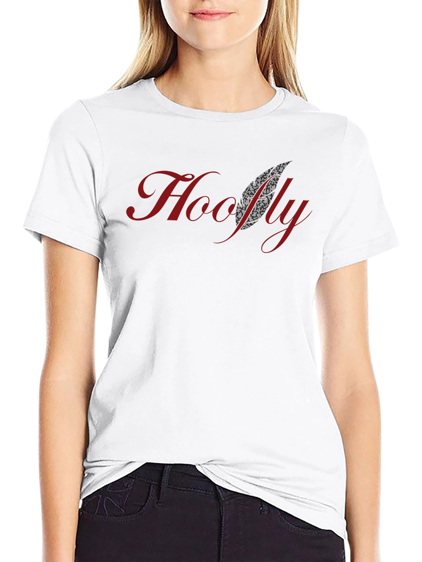 Hoofly Graphic Tee - Stylish Black T-Shirt