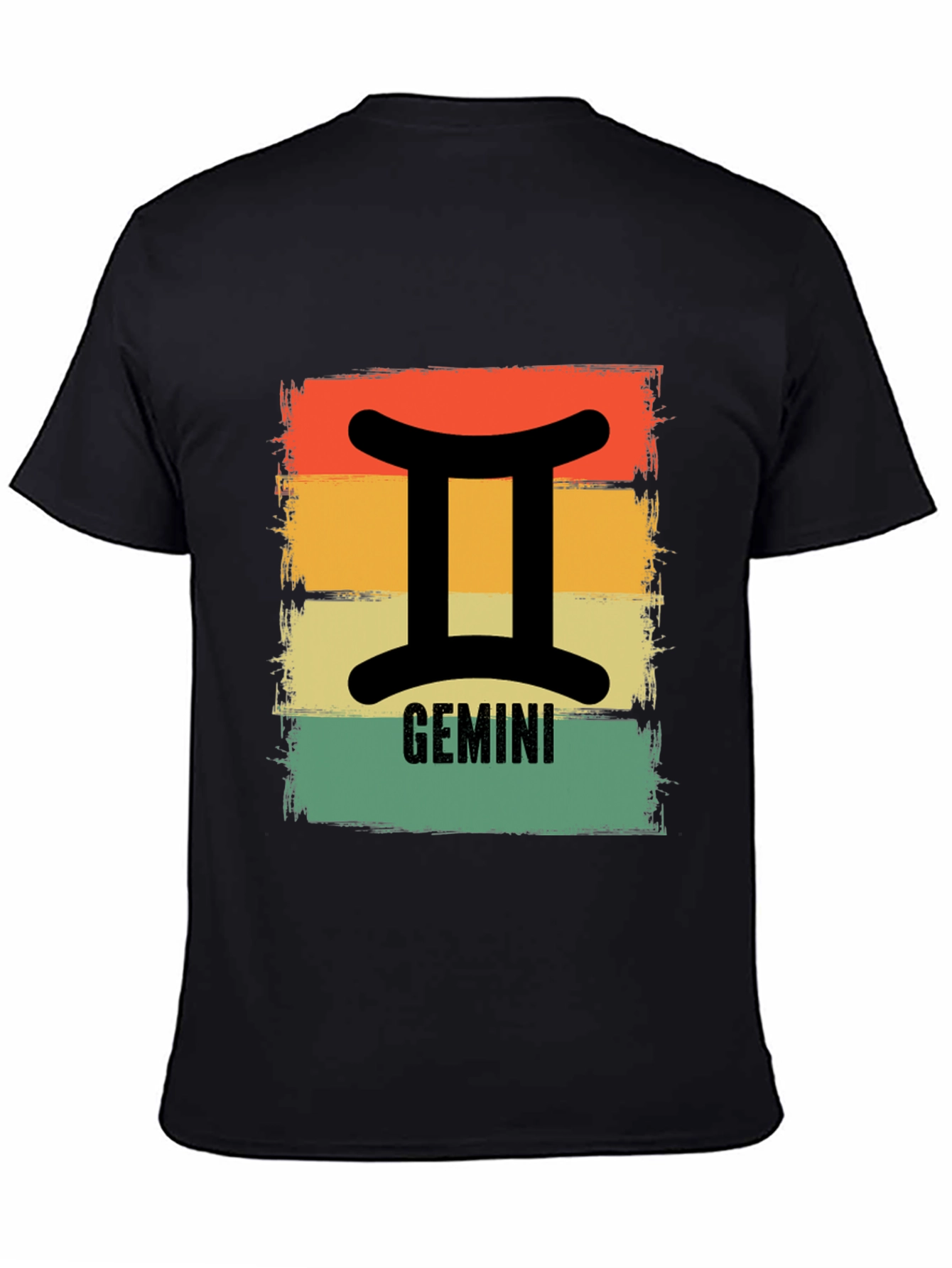 Gemini Zodiac T-Shirt Retro Style Sign Tee