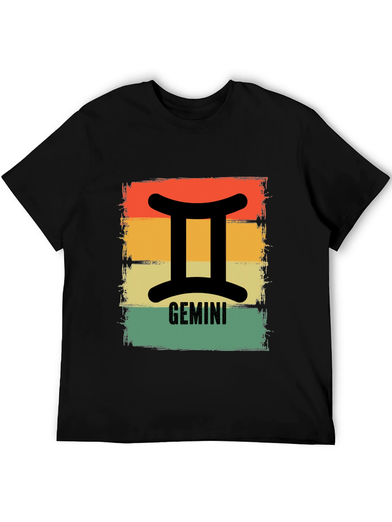 Gemini Zodiac T-Shirt Retro Style Sign Tee