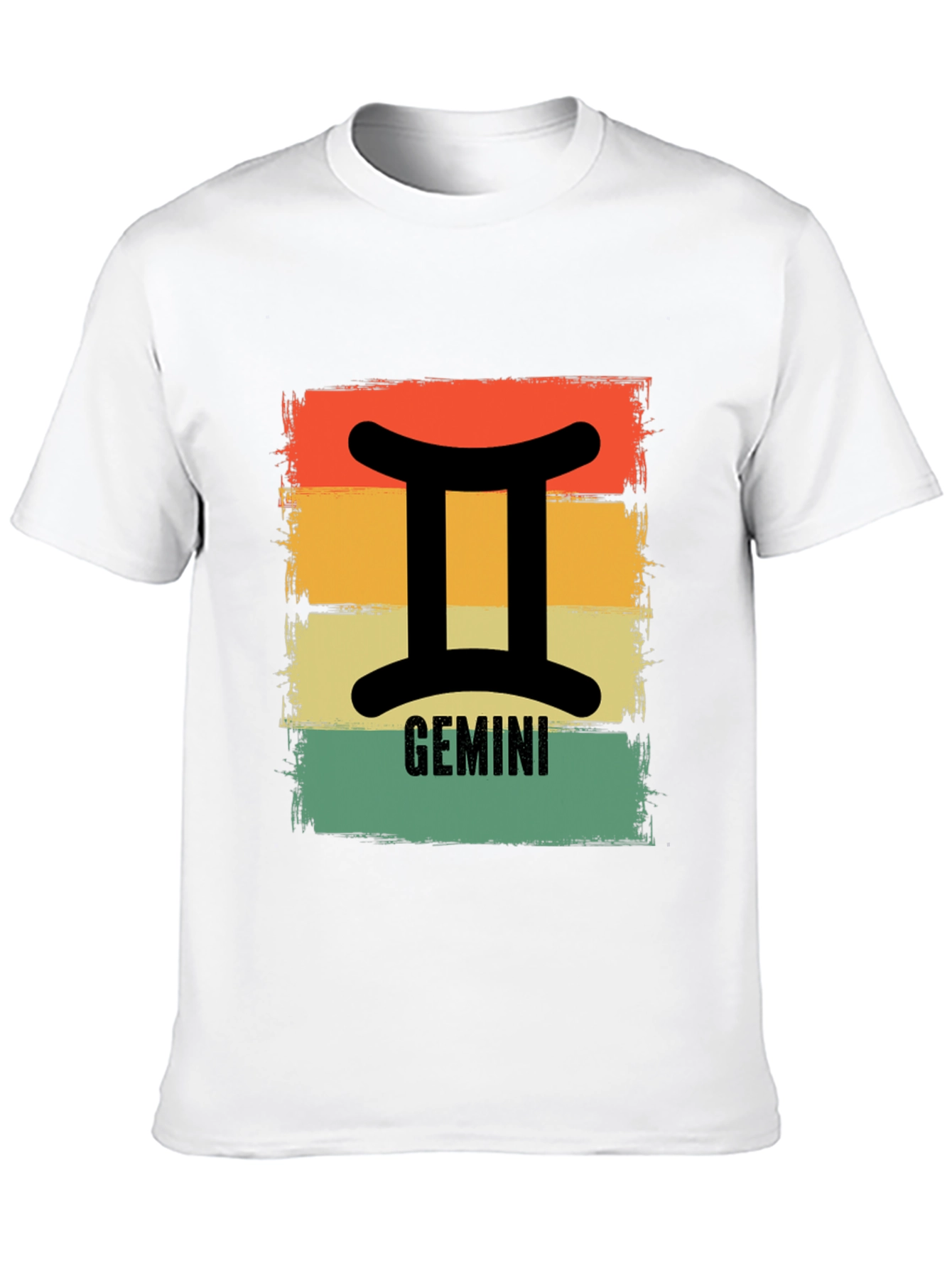 Gemini Zodiac T-Shirt Retro Style Sign Tee