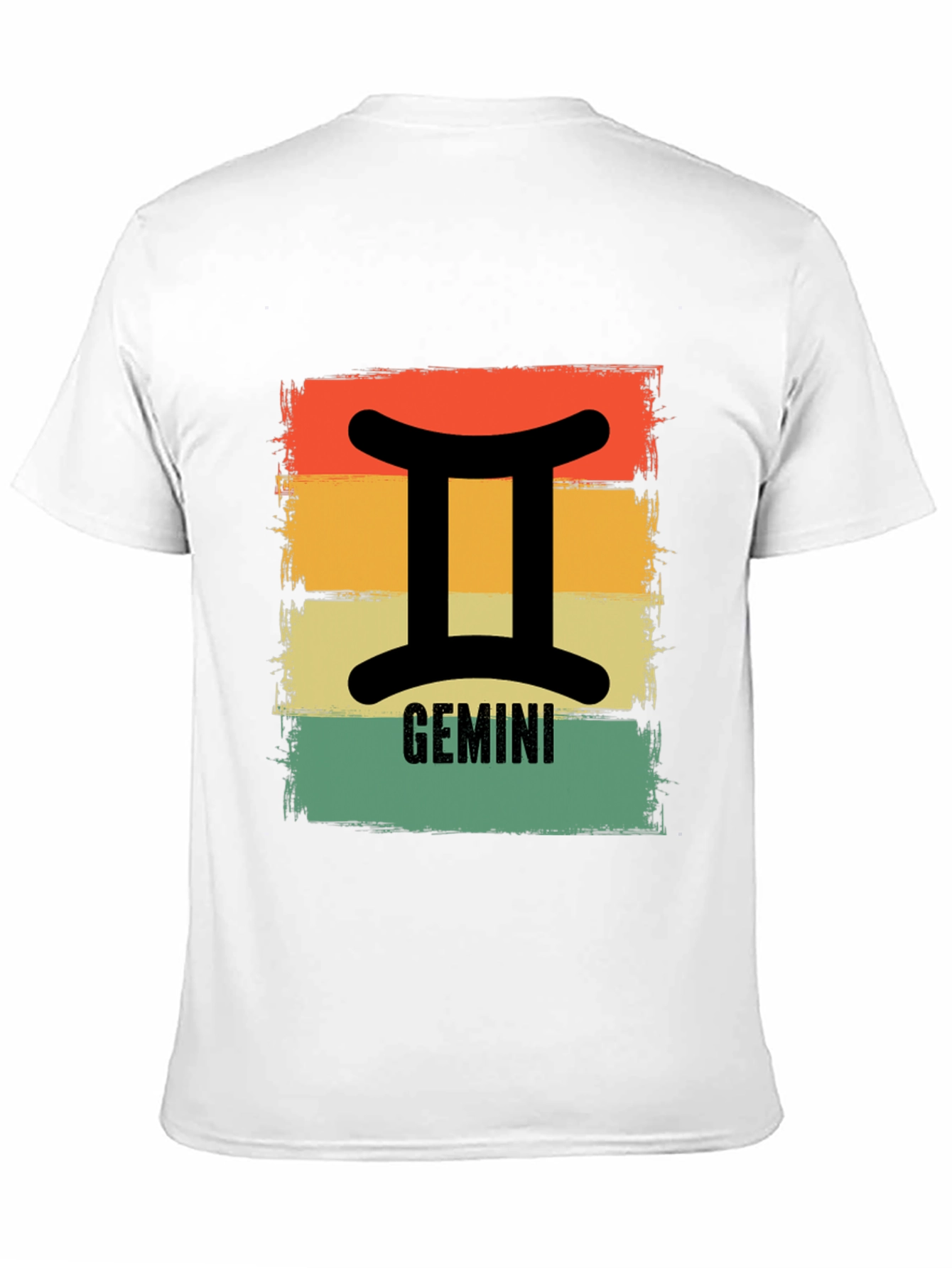 Gemini Zodiac T-Shirt Retro Style Sign Tee