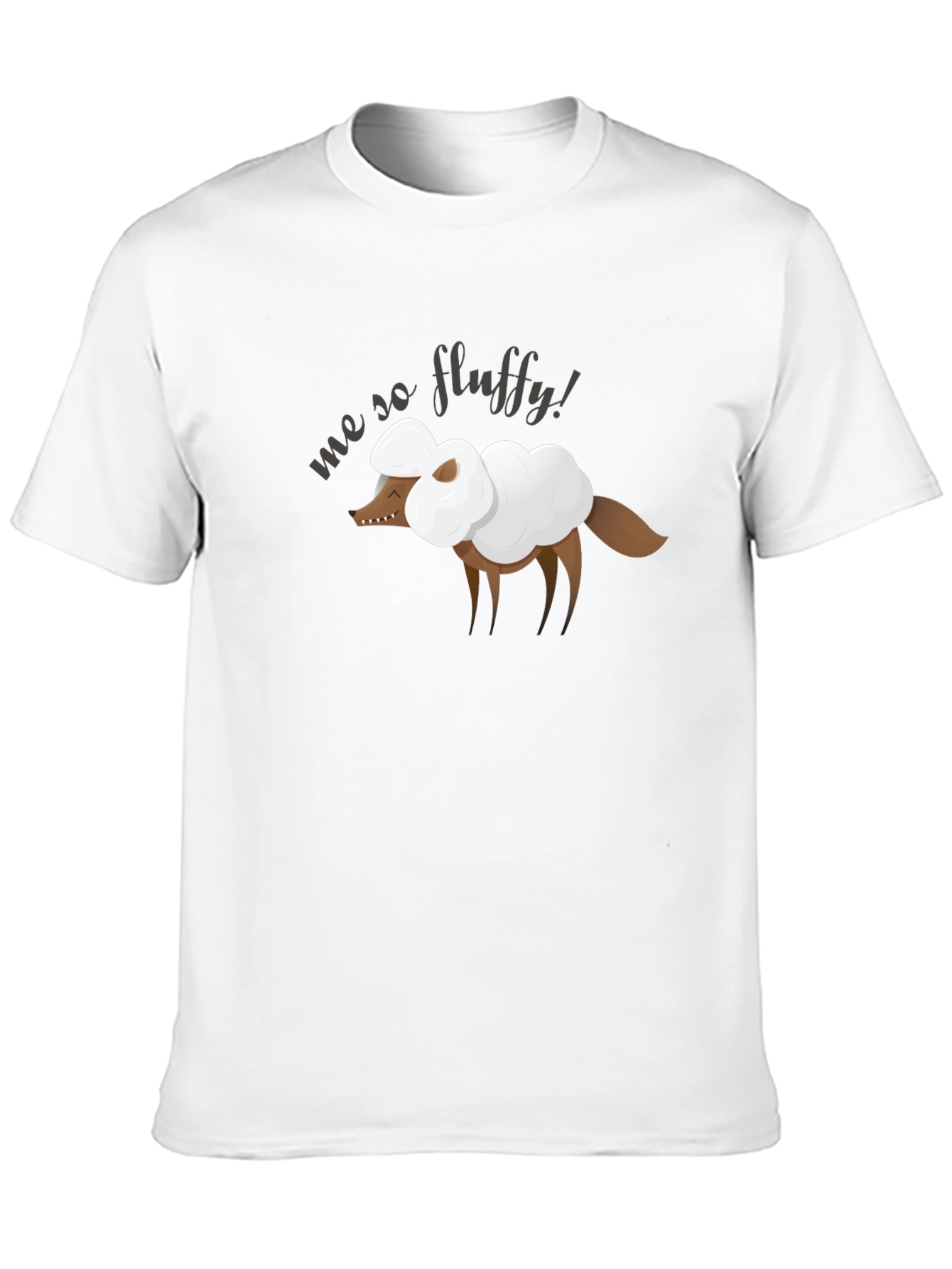 Me So Fluffy Graphic Tee - Novelty Animal Shirt