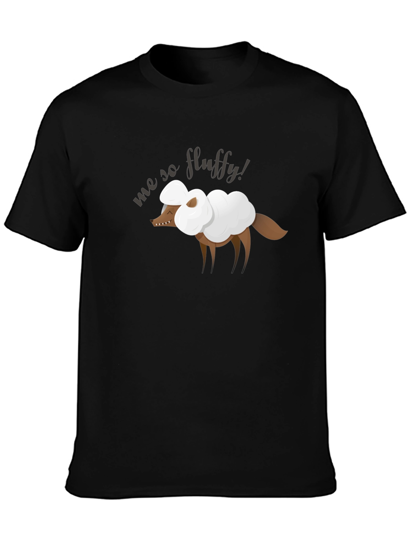 Me So Fluffy Graphic Tee - Novelty Animal Shirt