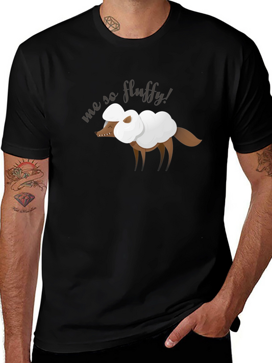 Me So Fluffy Graphic Tee - Novelty Animal Shirt