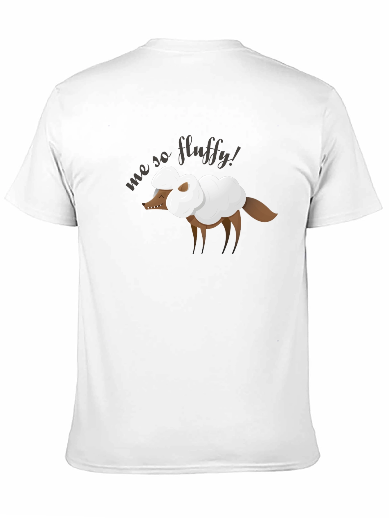 Me So Fluffy Graphic Tee - Novelty Animal Shirt