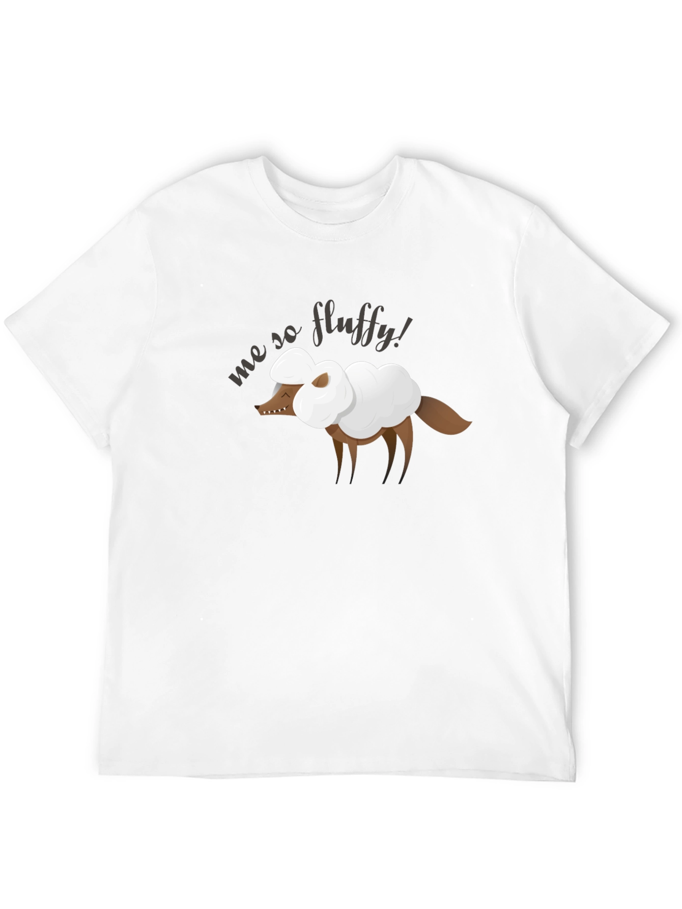 Me So Fluffy Graphic Tee - Novelty Animal Shirt