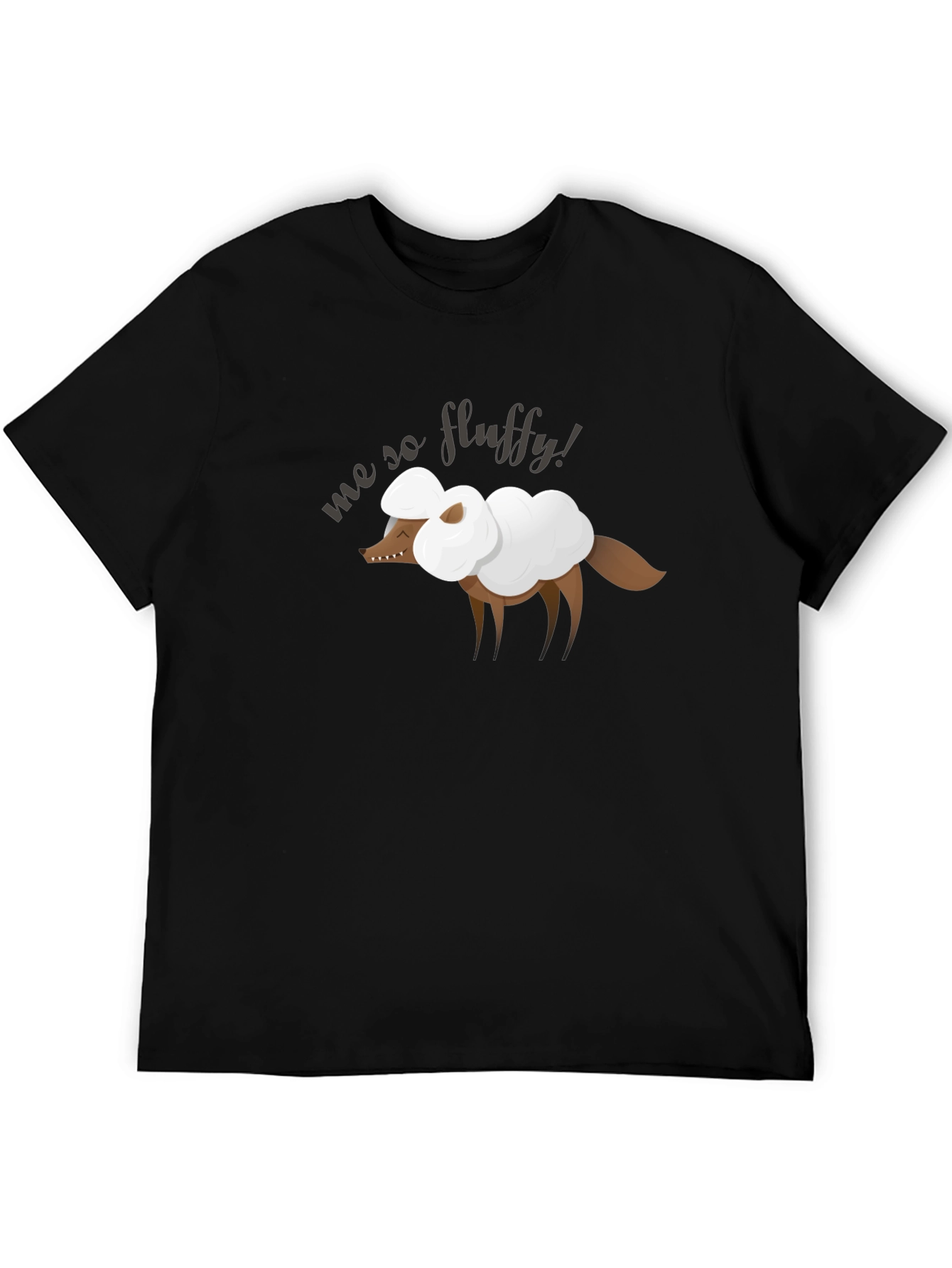 Me So Fluffy Graphic Tee - Novelty Animal Shirt