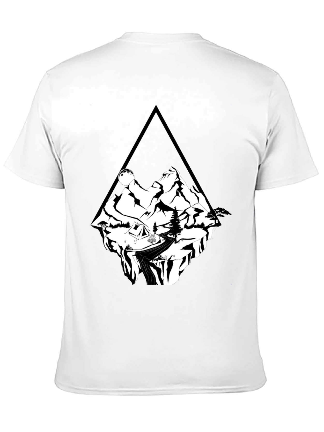 Mountain Adventure T-Shirt - Black Cotton Tee