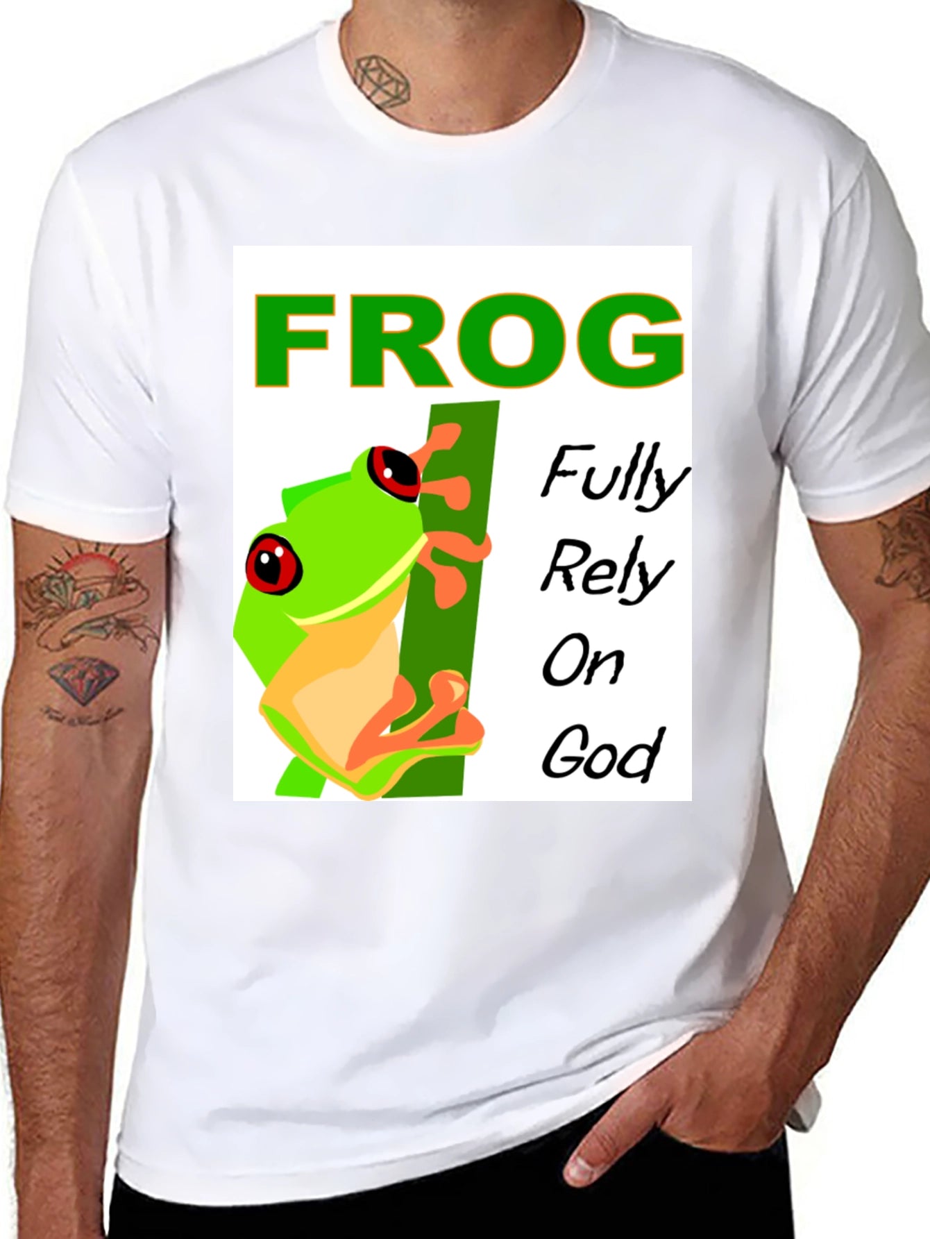 Frog Fully Rely on God T-Shirt