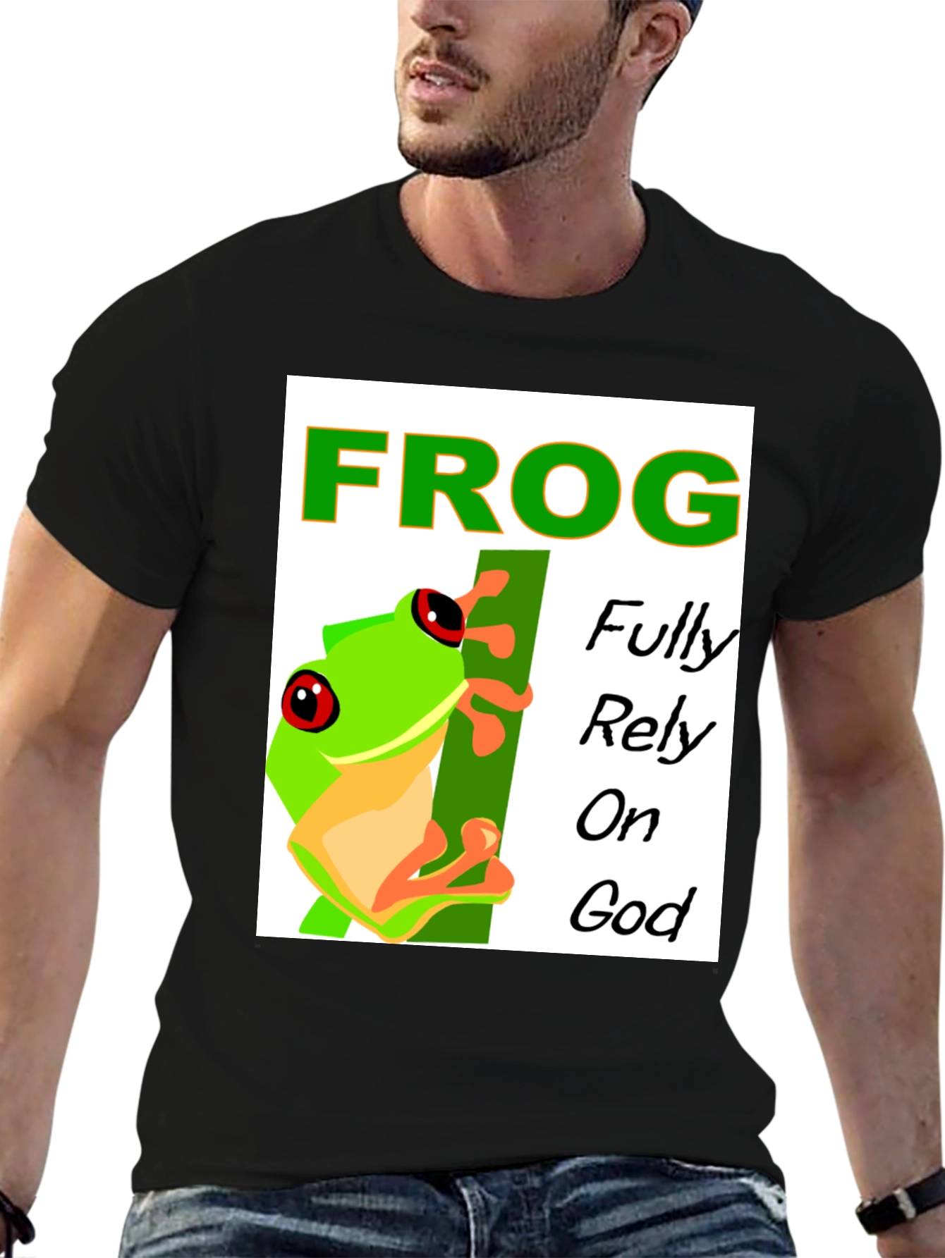 Frog Fully Rely on God T-Shirt
