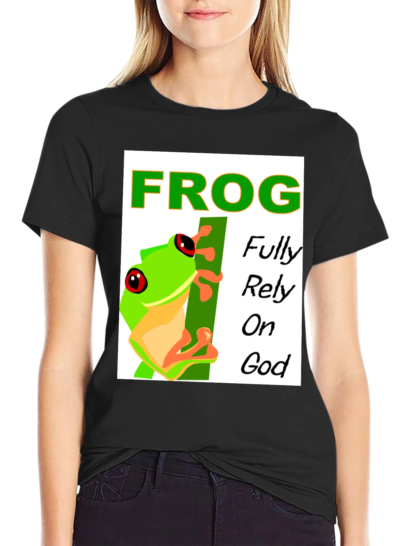 Frog Fully Rely on God T-Shirt