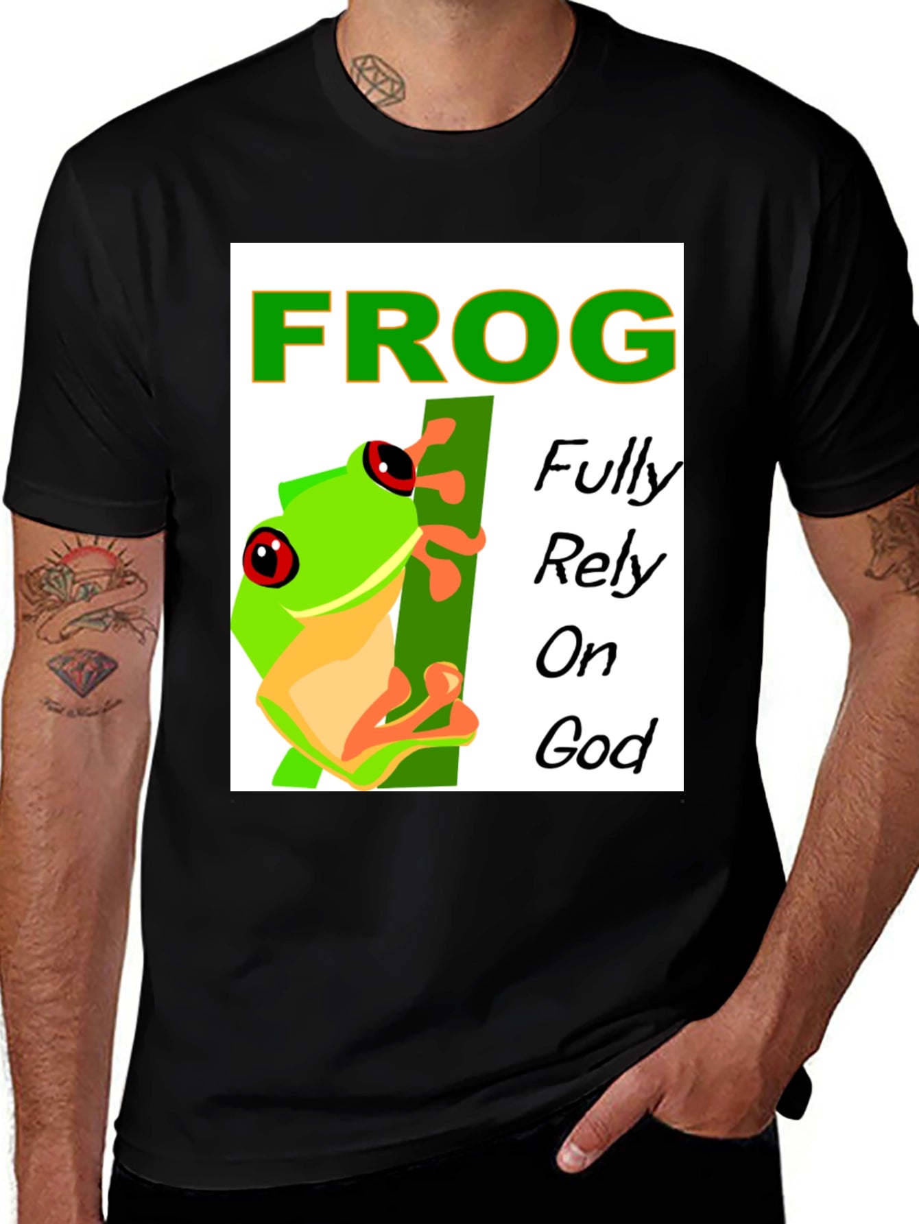 Frog Fully Rely on God T-Shirt